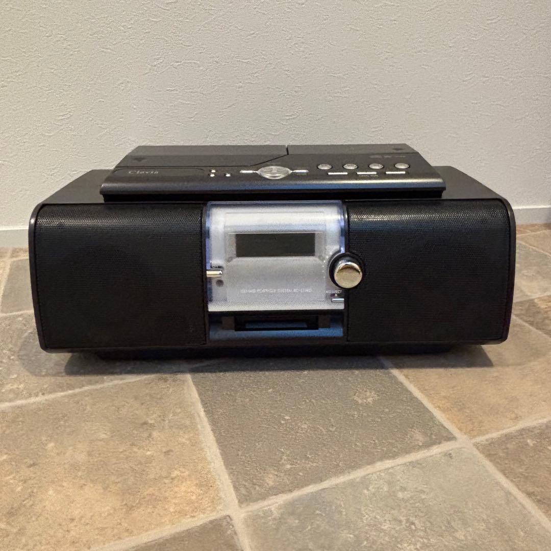 【美品】VICTOR RC-L1MD ブラック CD・MD・ラジカセ