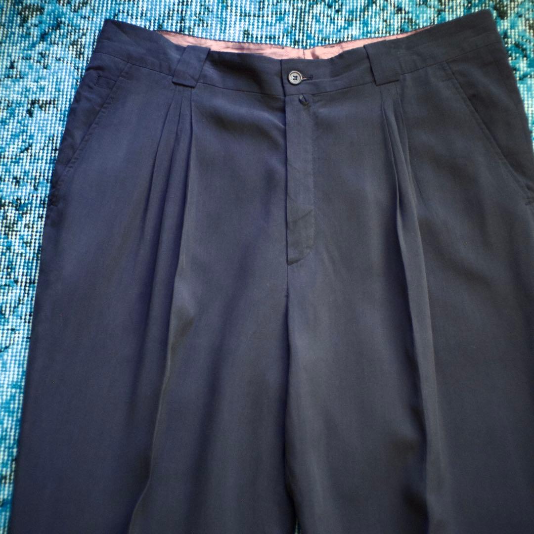 パンツ 80s 90s EURO \"CARAMELO\" 3-tuck trousers