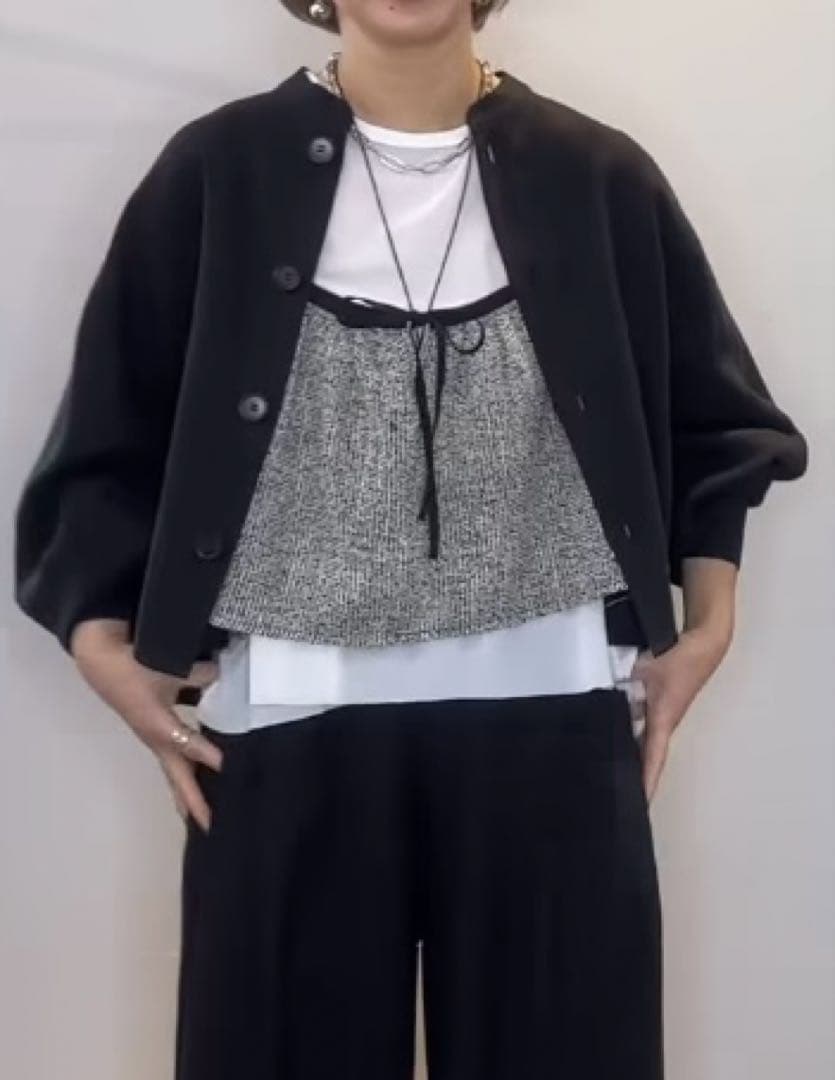 新品　シアントウキョウさんのキャミソール　ブラック