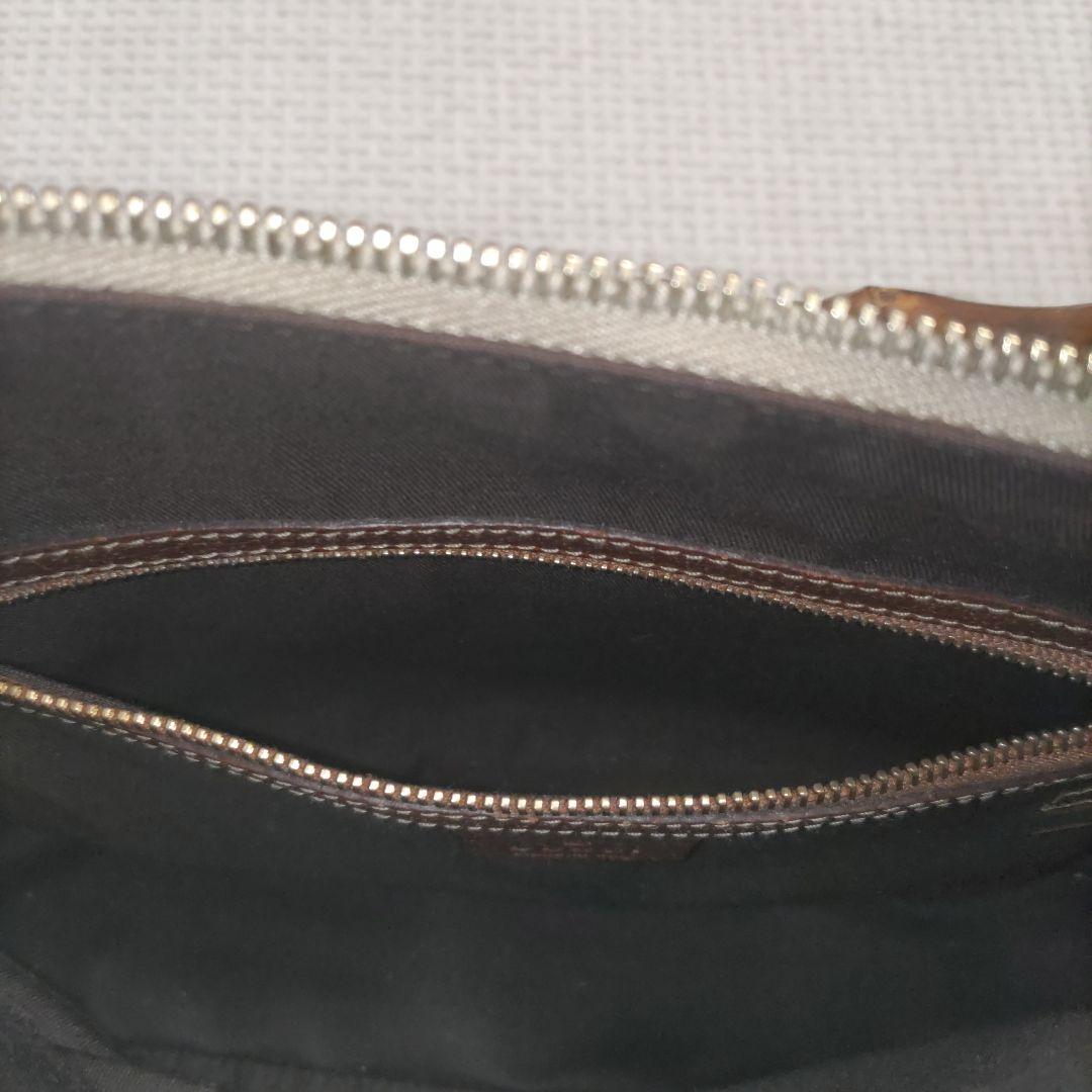 GUCCI GGパターン ハンドバッグ バンブーハンドル