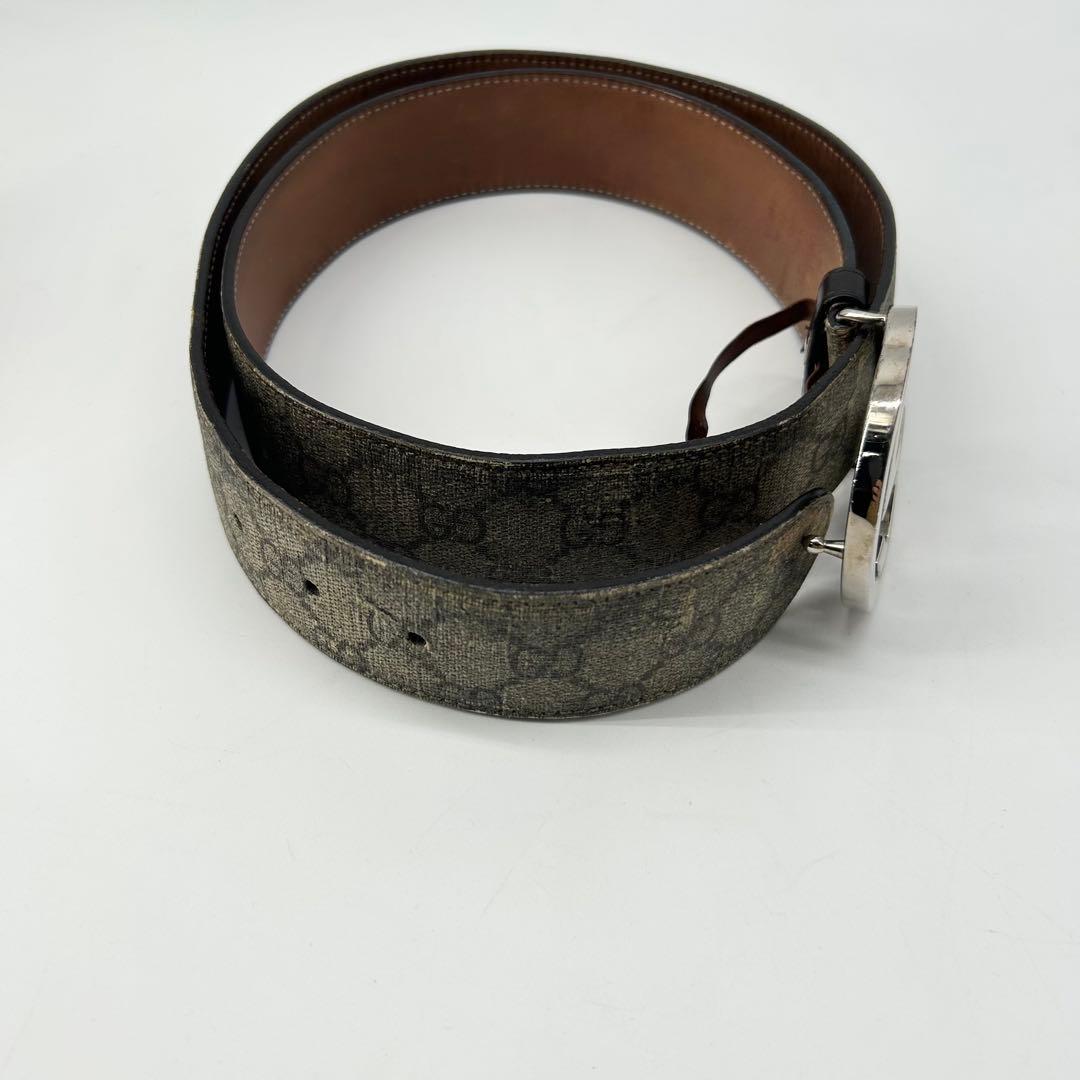 17524✨GUCCI GGスプリーム インターロッキング金具 ベルト