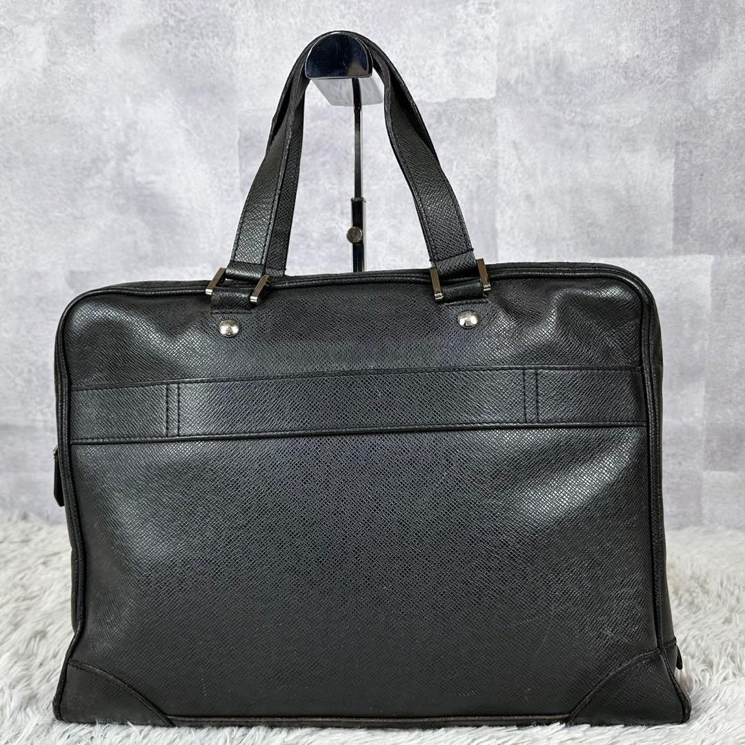 A4可 美品 ルイヴィトン レザー ビジネスバッグ タイガ イゴール 黒