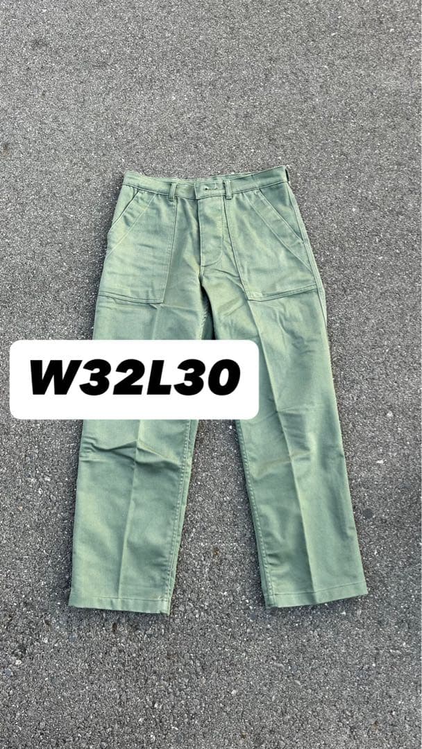 【デッドストック】60s USミリタリー ベイカーパンツ 32x30