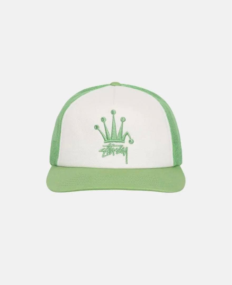 STUSSY CROWN STOCK TRUCKER CAP 緑