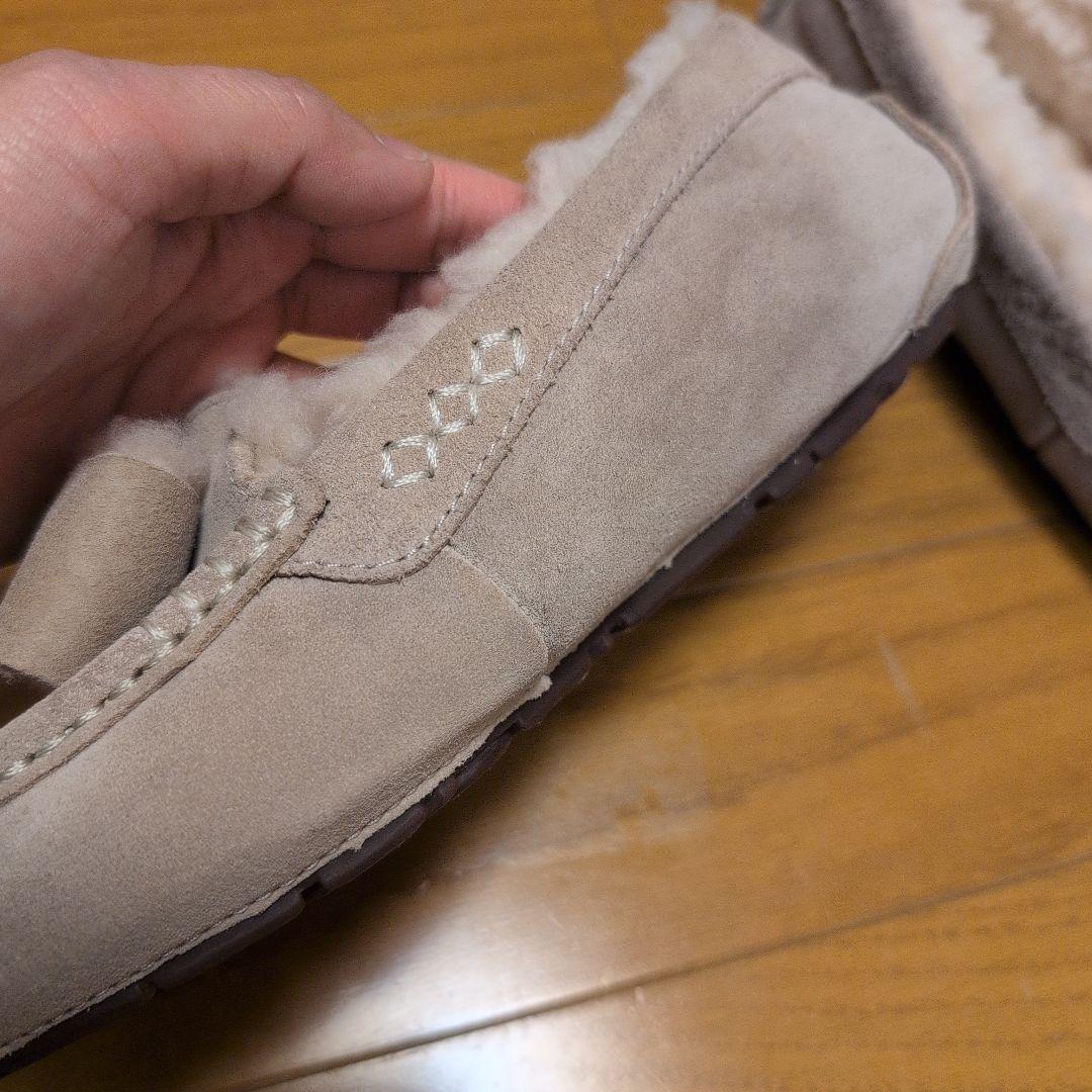 UGGアグ✩アンスレーリボン付きモカシン✩22cmベージュ✩美品