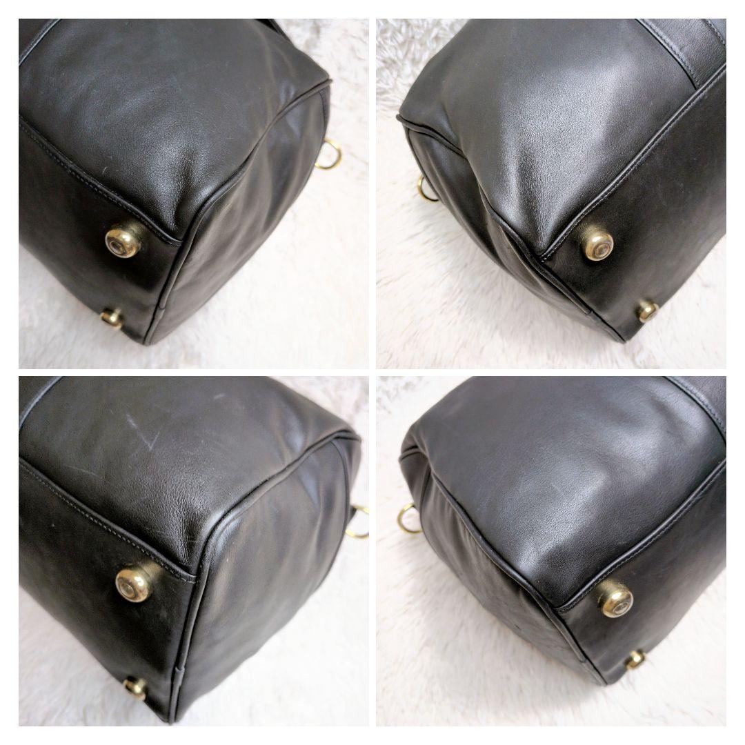 【希少】コーチ レクサス ボストンバッグ 2way レザー ブラック 0596