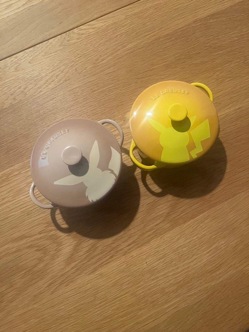 ル・クルーゼ ポケモン 限定 ミニココット ピカチュウ&イーブイ 2個セット