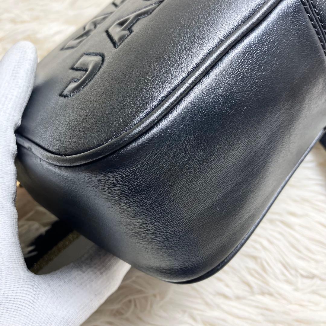 【美品】マークジェイコブス ＊カメラバッグ レザー ブラック