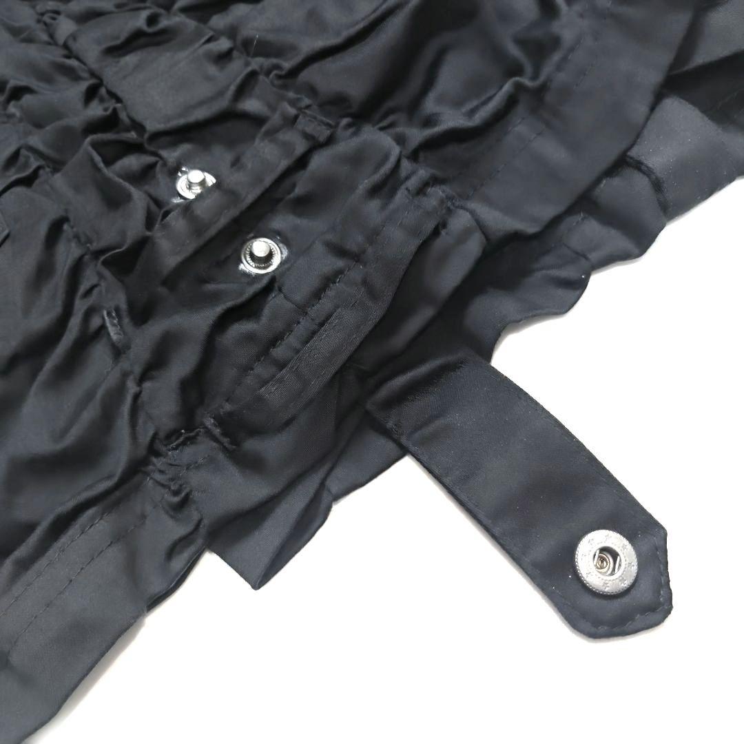 OzzOn Ozz Croce ベルト付きブラックルーズショートパンツ