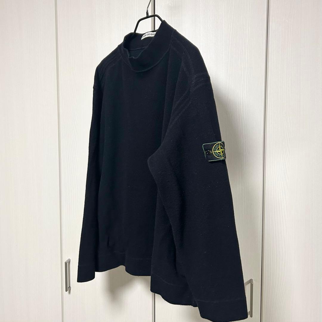 Stone  モックネック ニット ブラック XL グリーンエッジ
