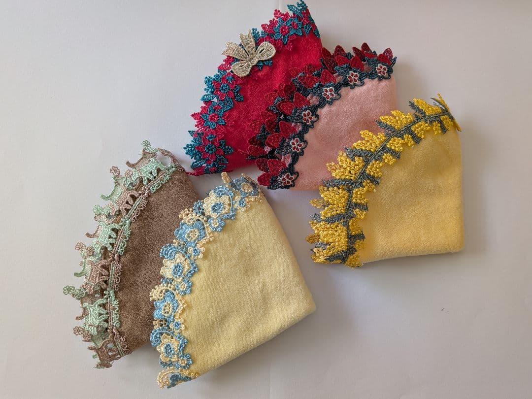 【ゆき】 近沢レース タオルハンカチ 23枚まとめ売り