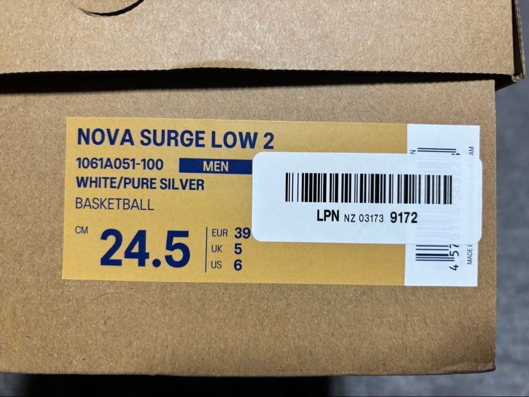 【asics】 nova surge low2 24.5cm