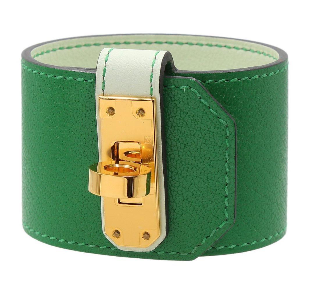 K2549 未使用!! エルメス ケリー ツイスト GM ワイド ブレスレット