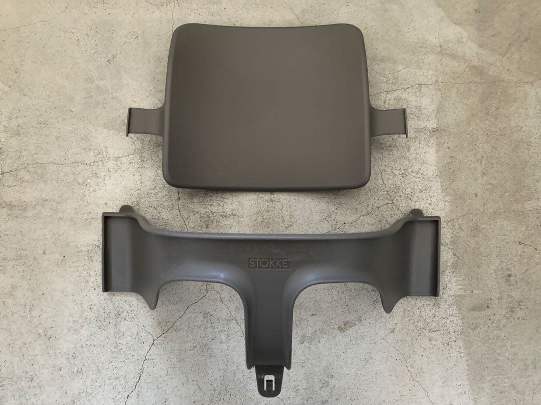 ストッケ　トリップトラップ　ヘイジーグレー　ベビーセット&トレイ付　S/N4