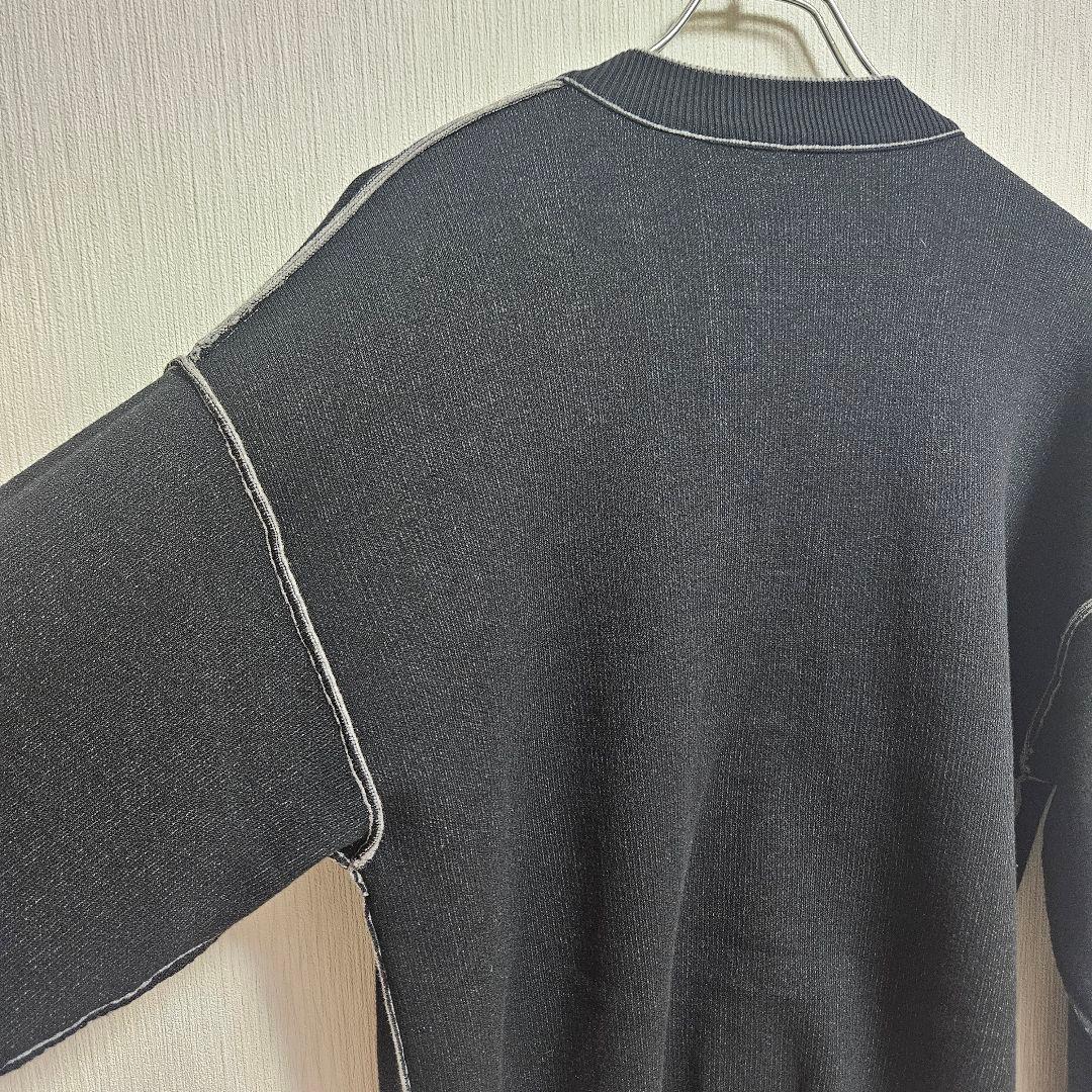 新品　リンカブル　リバーシブルカーディガン ブラック/グレー