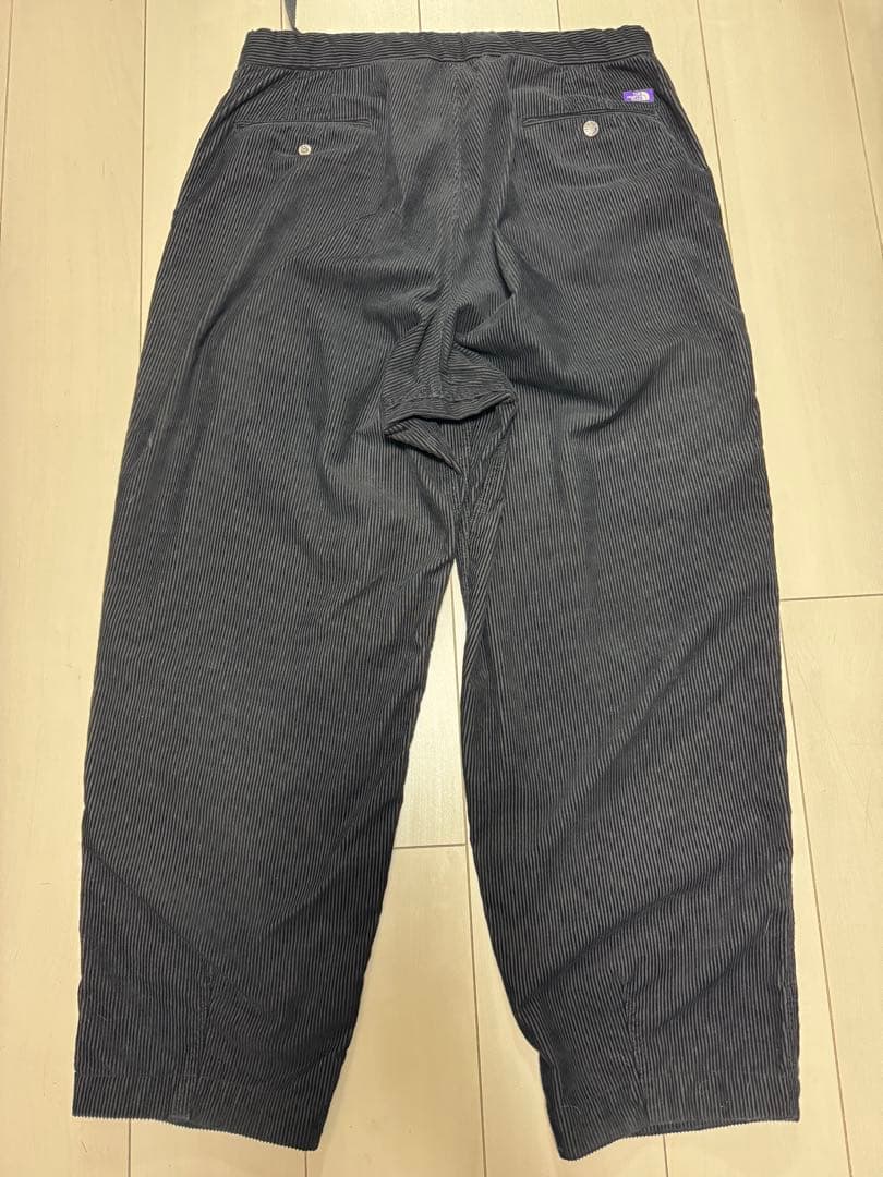 ノースフェイスパープルレーベルコーデュロイワイドテーパードパンツ（34）黒