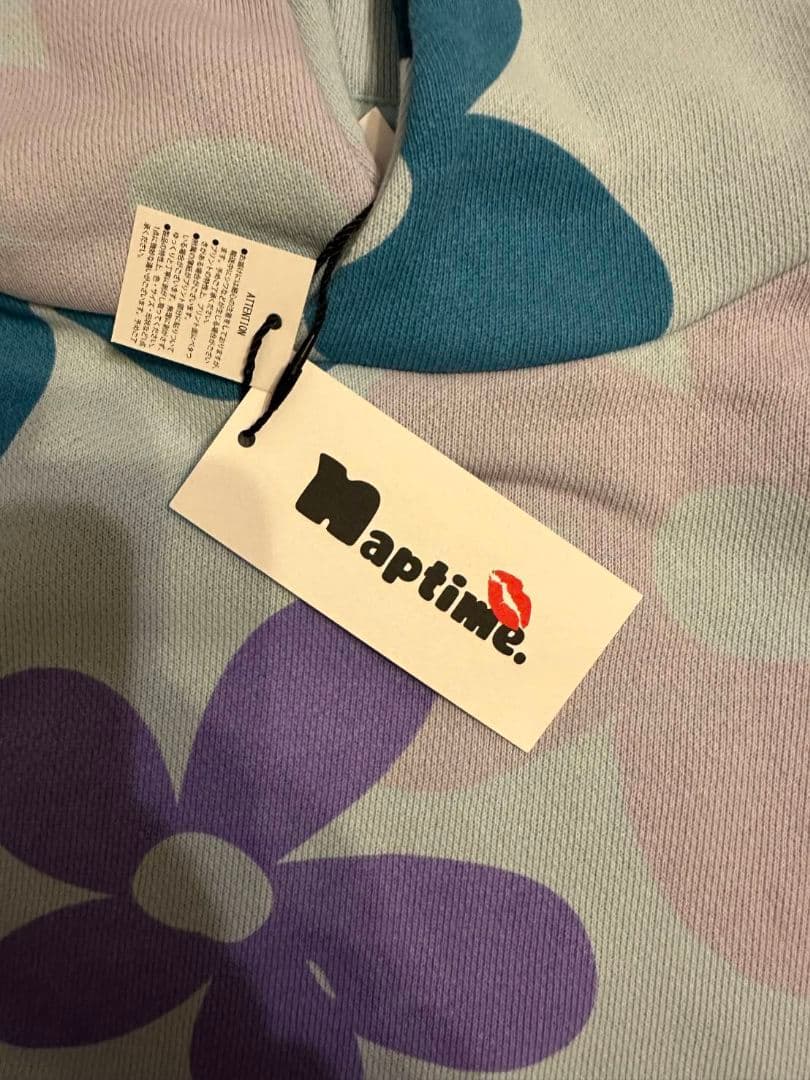 【希少】Nissy パーカー　総柄　ブルー　Lサイズ