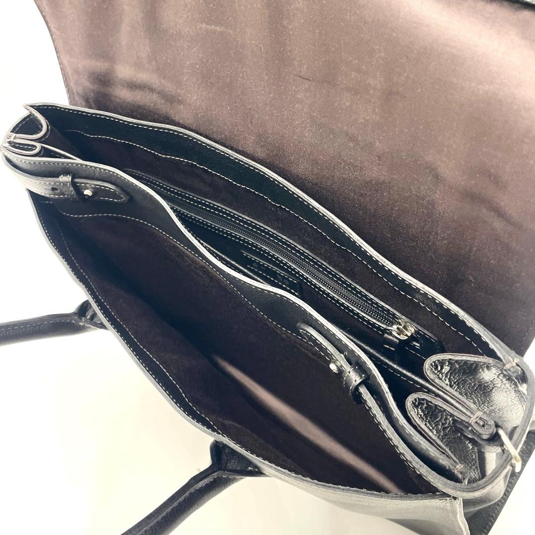極美品✨ソメスサドル　グスト　ビジネスバッグ　トートバッグ　黒　本革　皇室御用達