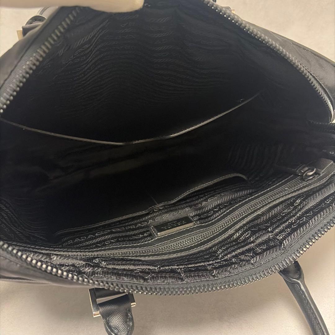 【極美品✨】プラダ　ビジネスバッグ　ナイロン×サフィアーノ 2way ギャラ付き