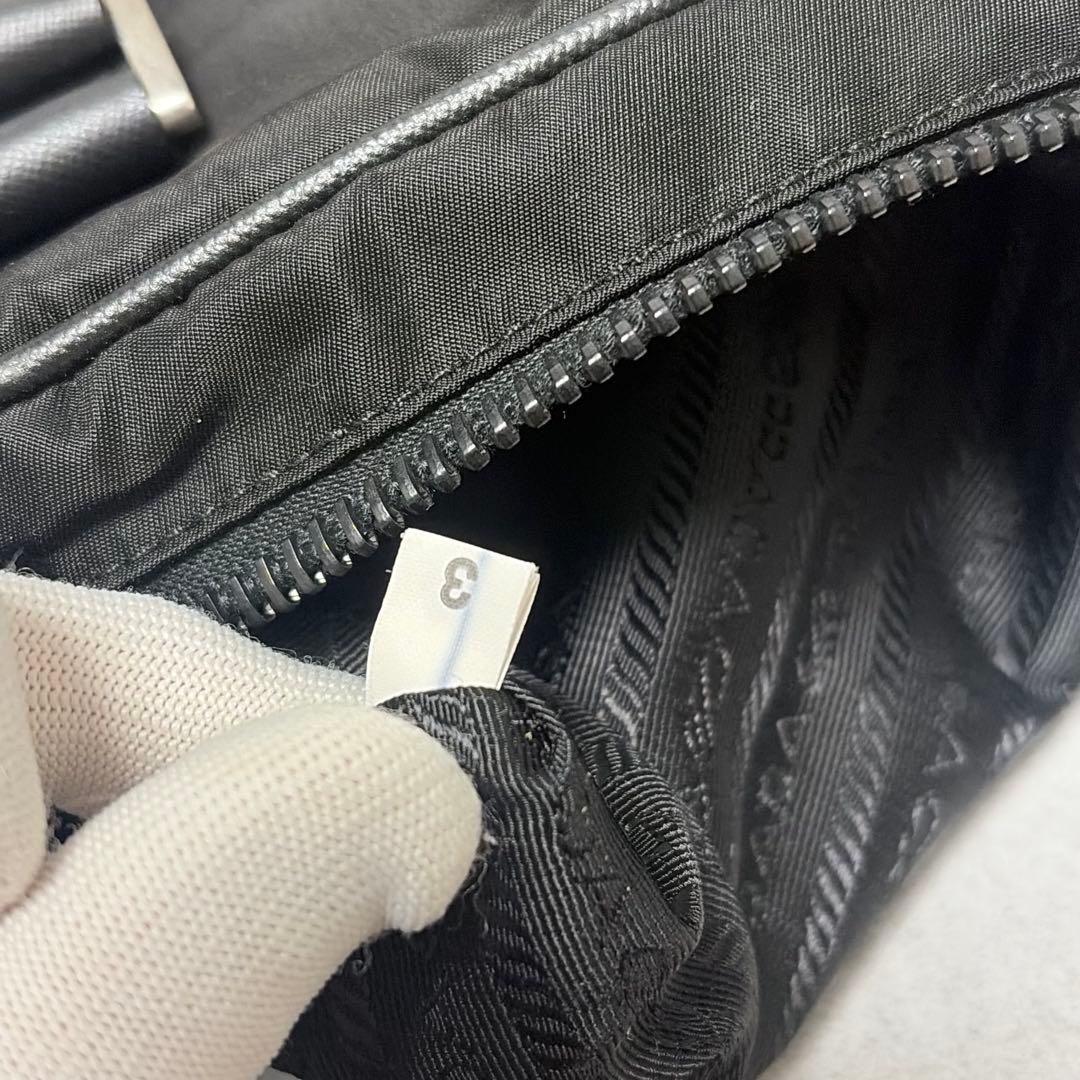 【極美品✨】プラダ　ビジネスバッグ　ナイロン×サフィアーノ 2way ギャラ付き