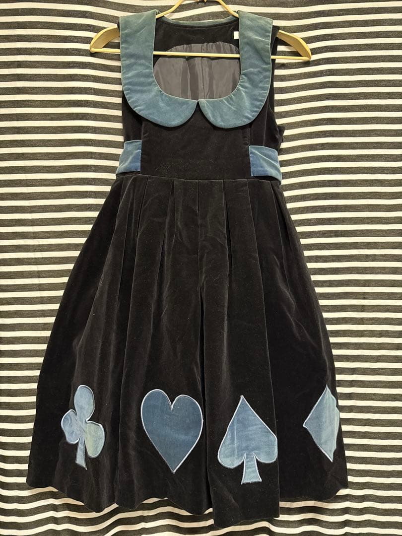 Ange アージュ ブラックベルベットワンピース ロリィタ ジェーンマープル