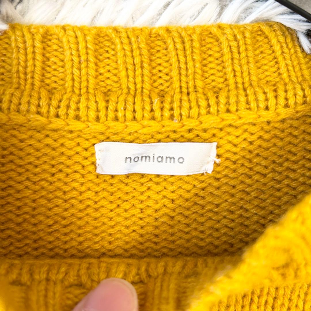 nomiamo ノミアモ カシミヤ100% 長袖ニット セーター クルーネック