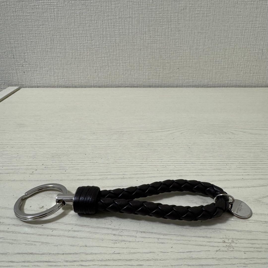 【新品同様】BOTTEGA VENETA　ボッテガヴェネタ　キーリング　ブラック