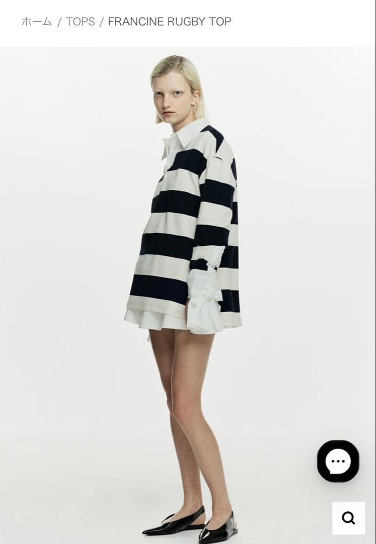 bibiy フランシーヌラグビートップス　美品