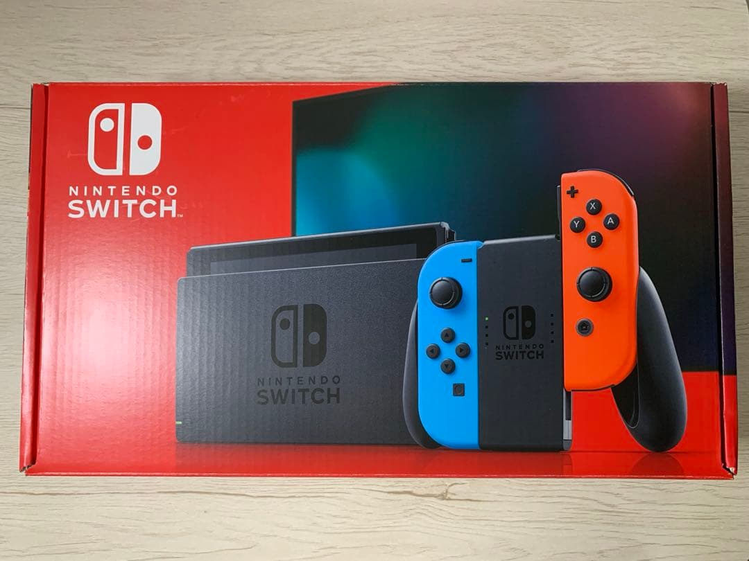 Nintendo Switch本体(箱あり) +未開封保護フィルム付