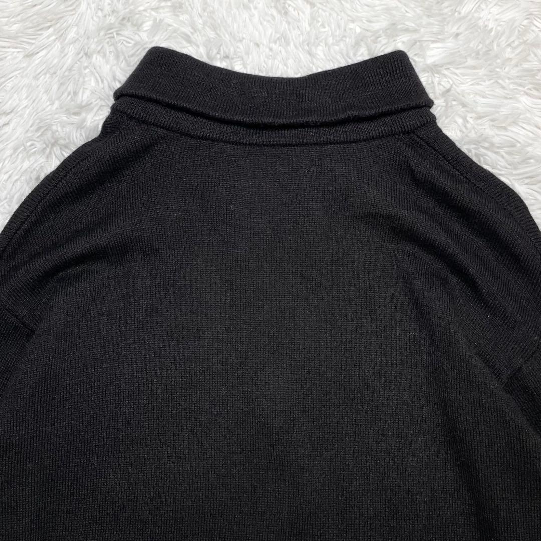 【美品】エムエイチエル　ハーフジップニット・セーター・ドライウールリネン・M