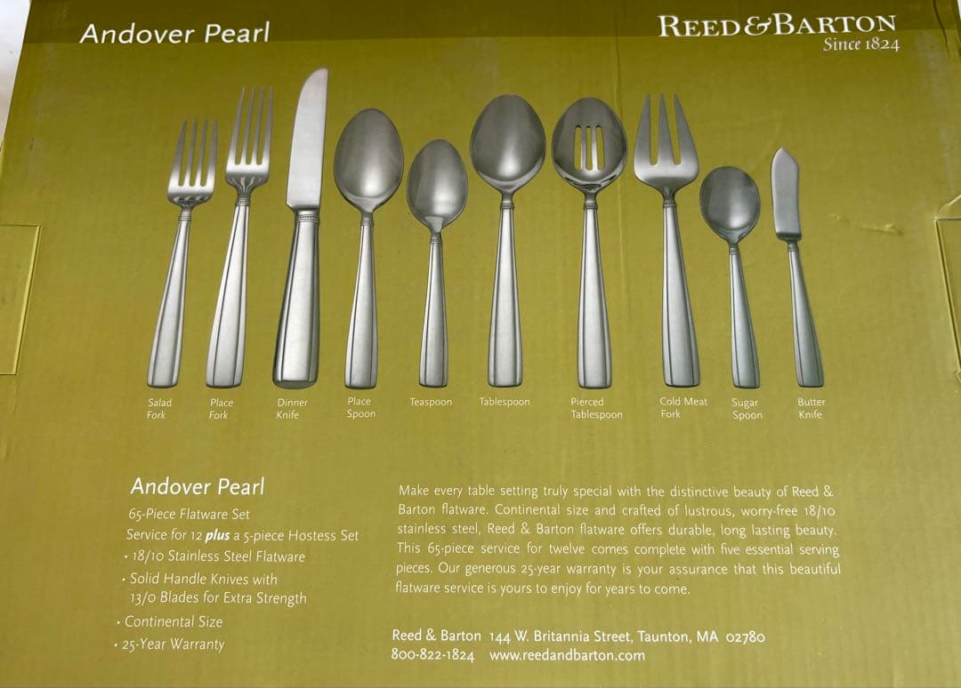 Reed & Barton Andover Pearl 65ピースセット
