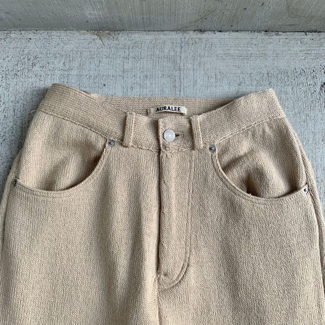 【yocosu 様6日まで取り置き】AURALEE ウールニットパンツ