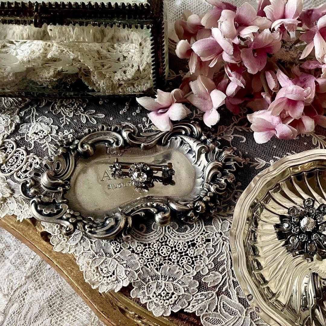 ベルハート　純銀製ビジュティエのシルバートレイ　シルバーヴィドポッシュ