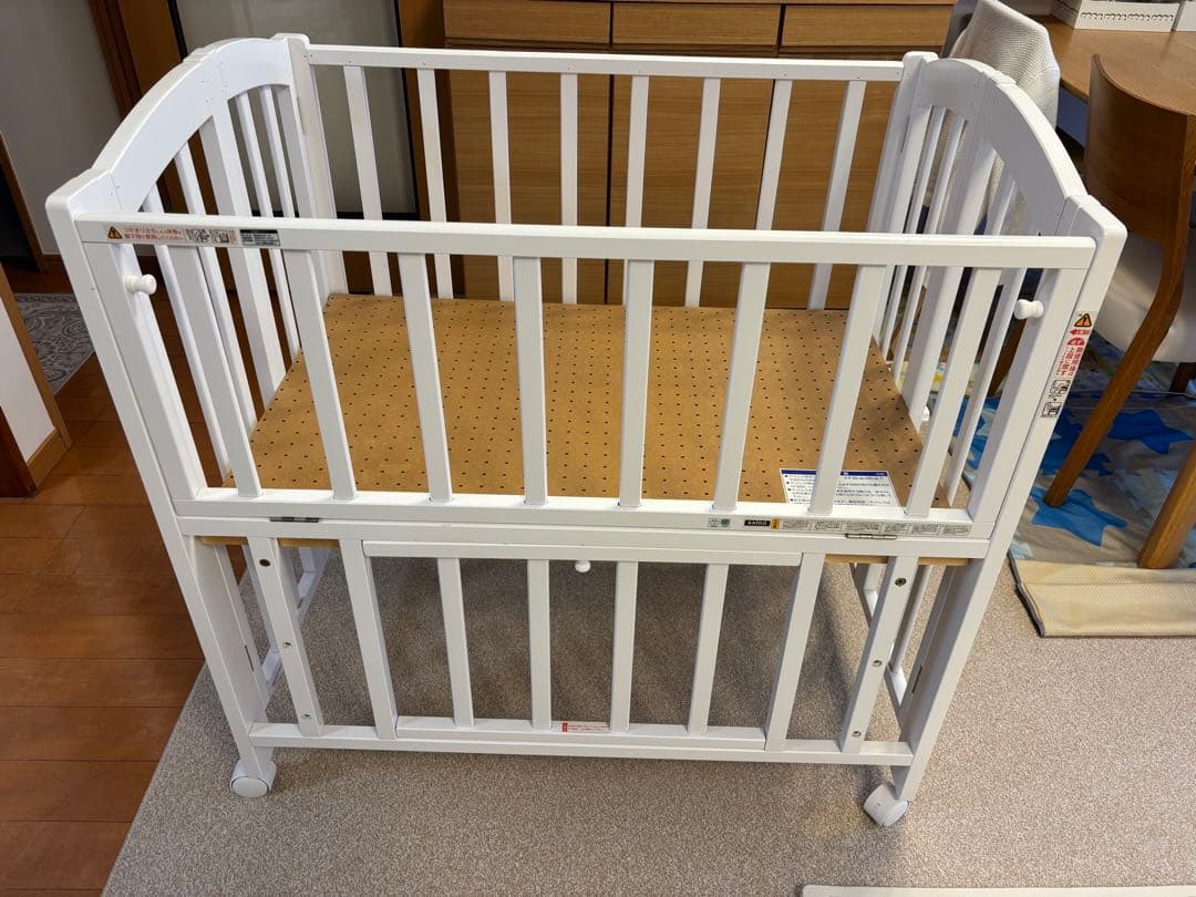 カトージ【KATOJI】折りたたみ ミニベビーベッド　ホワイト