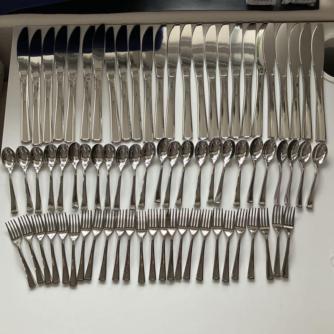 137本 専用 フォークスプーン大小フォーク大小各25 ゴールドスプ12