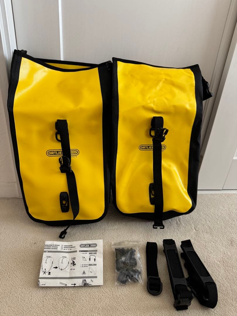 ⭐︎未使用品⭐︎ORTLIEB CLASSIC 防水パニアバック　イエロー/ブラック