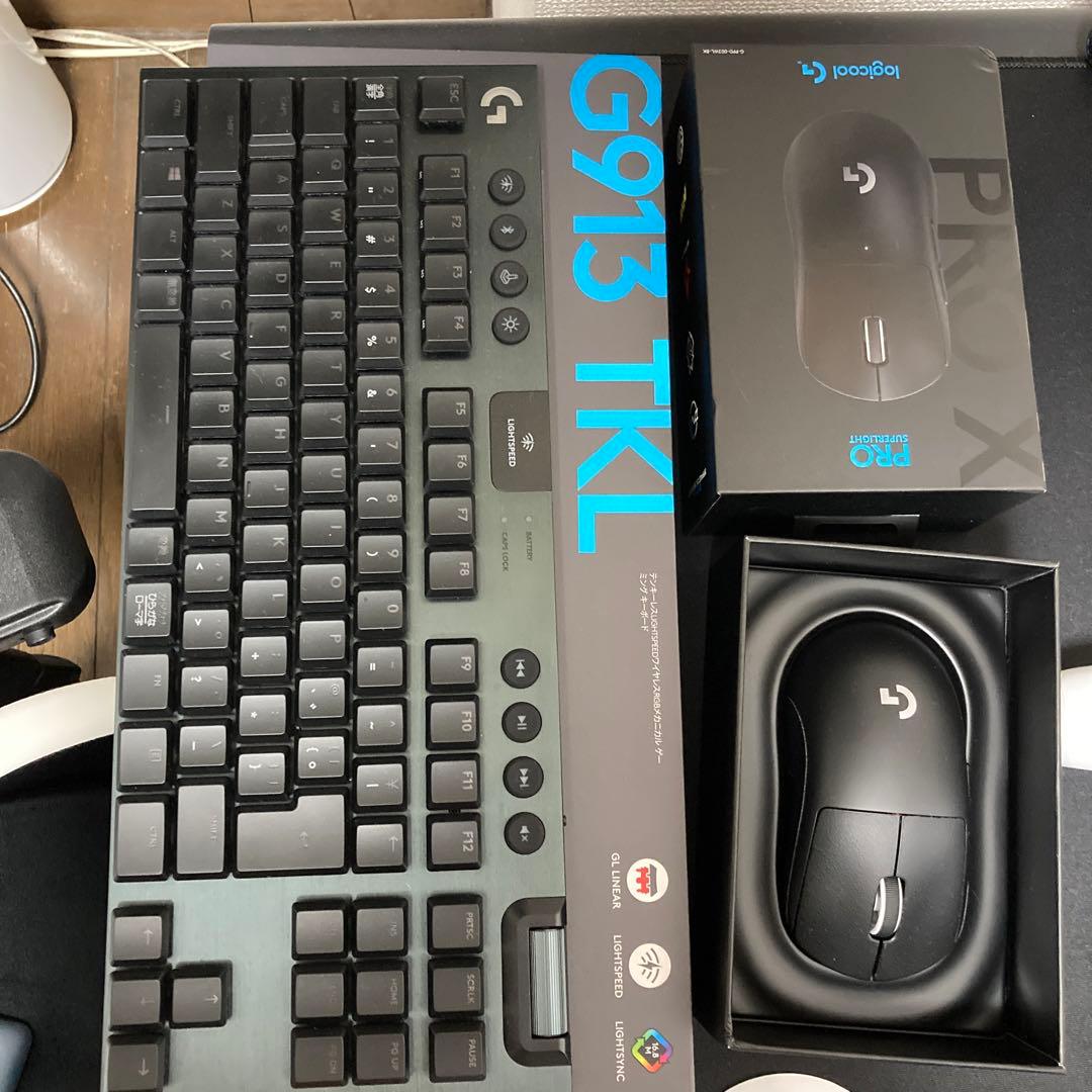 G 913tkl とG Pro wirelesssuper light