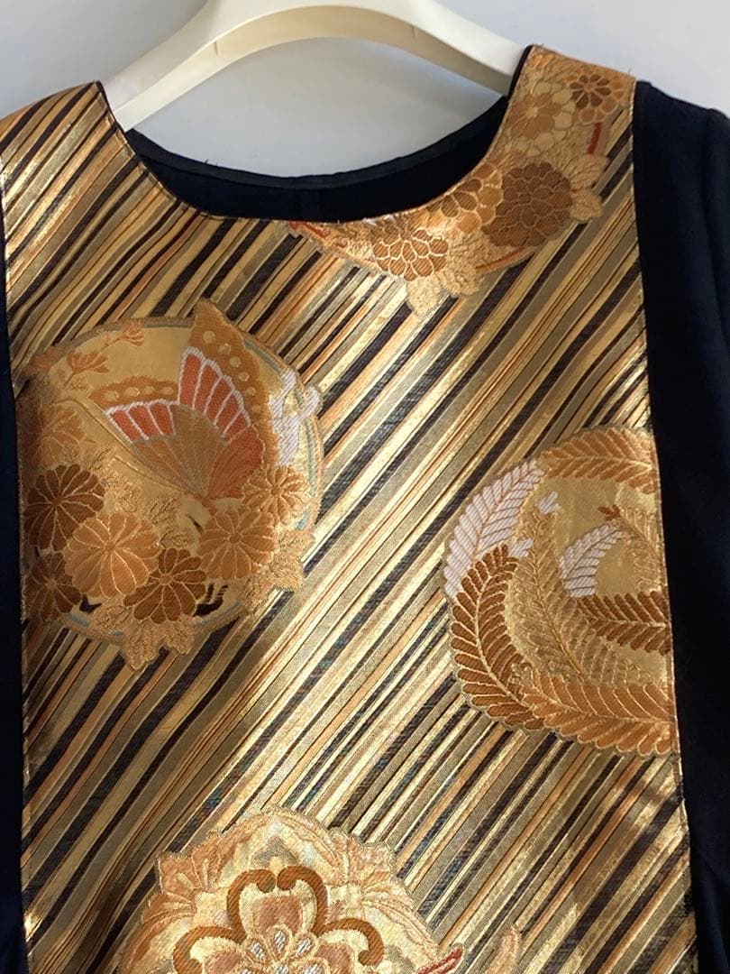 2枚まとめ　フォロー割3万円　プロのデザイナー特注　豪華帯、チュニック作品