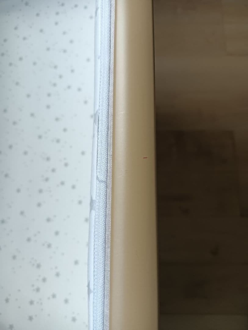 HZDMJ ベビーベッド ベージュ 説明書・蚊帳付き