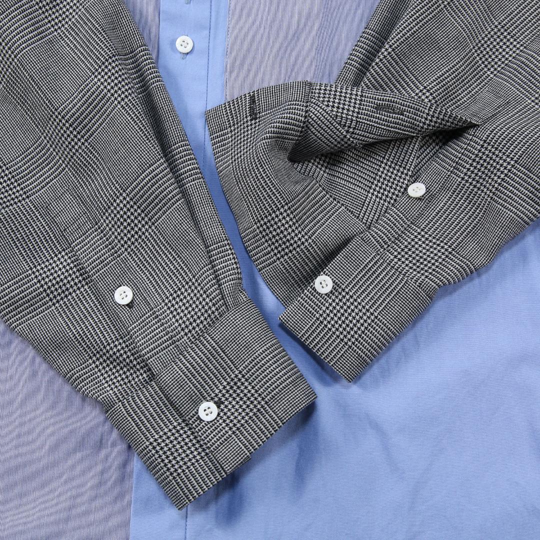 美品 ENFOLD 24AW KNIT CLERIC SHIRT グレンチェック