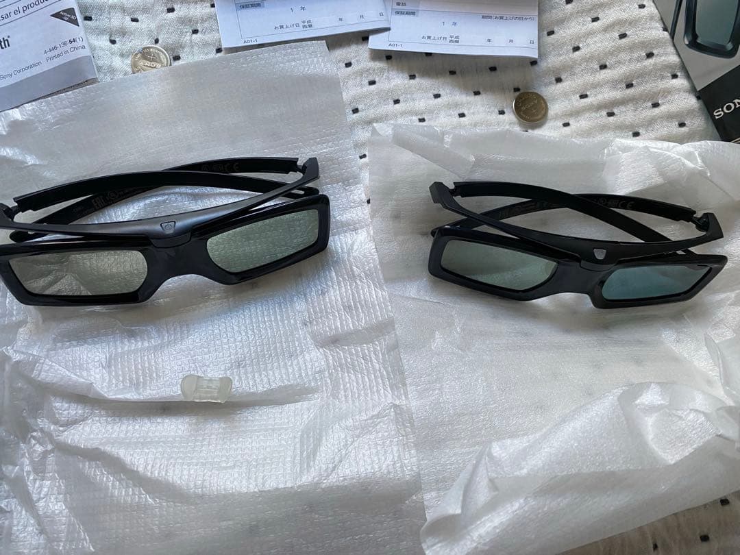 【2個セット】SONY3Dメガネ(アクティブシャッター方式)TDG-BT500A