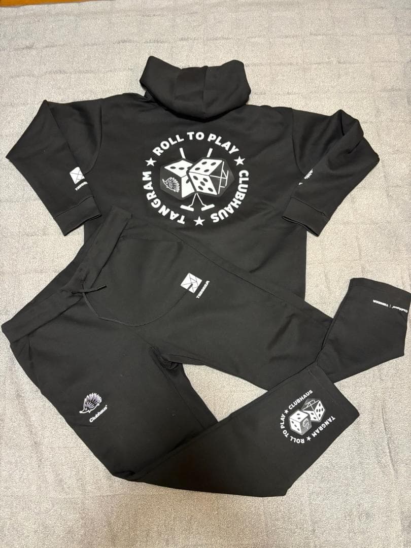 clubhaus TANGRAM コラボセットアップ ダンボールニット上XL下L