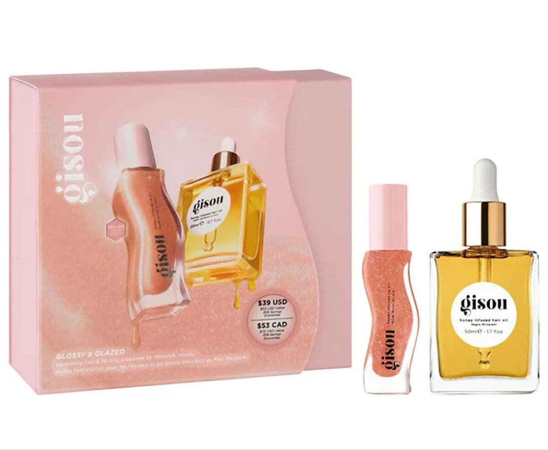 Gisou ギソウ グロッシー＆グレーズド ヘア＆リップオイル ギフトセット