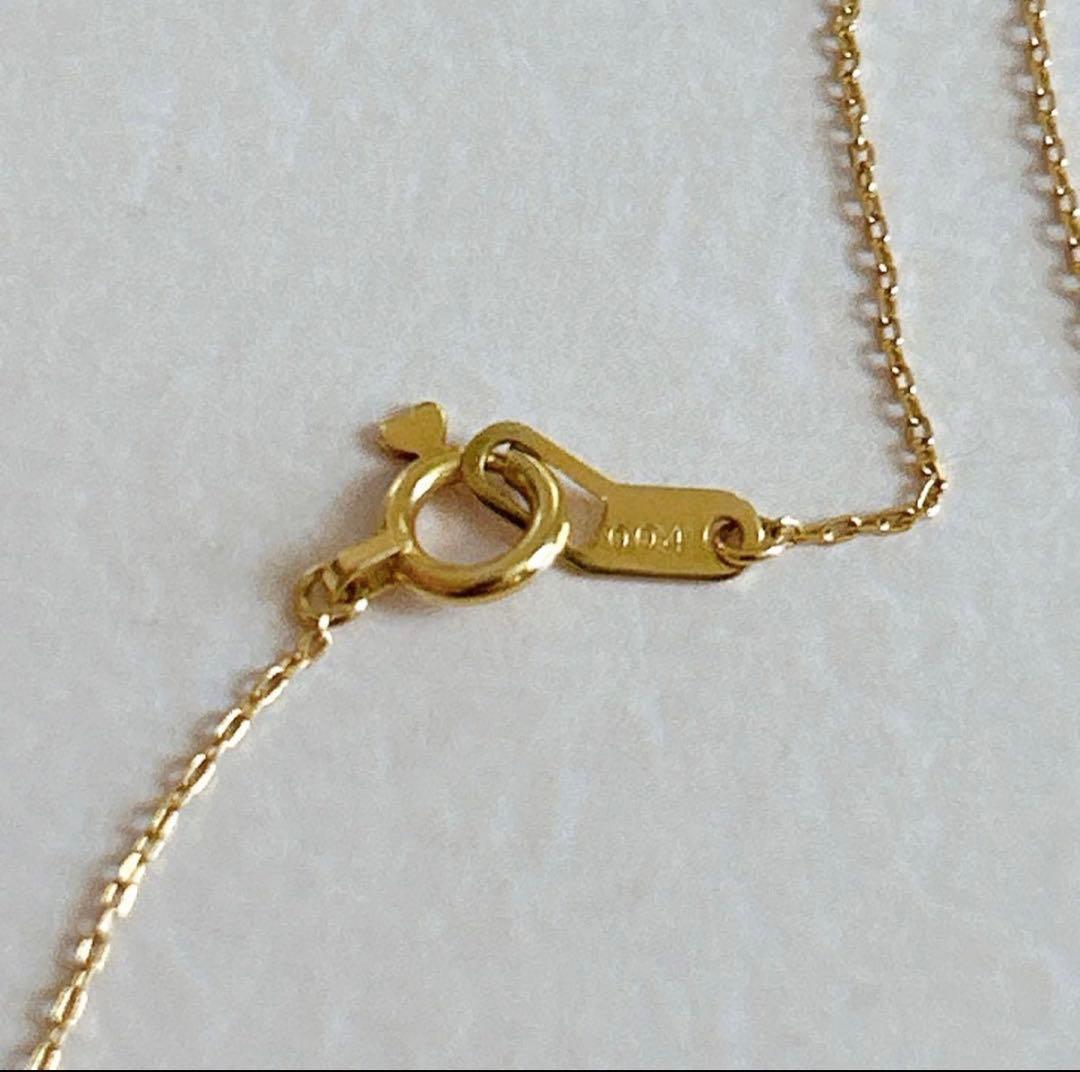 STAR JEWELRY ムーンセッティングダイヤモンドネックレス K18