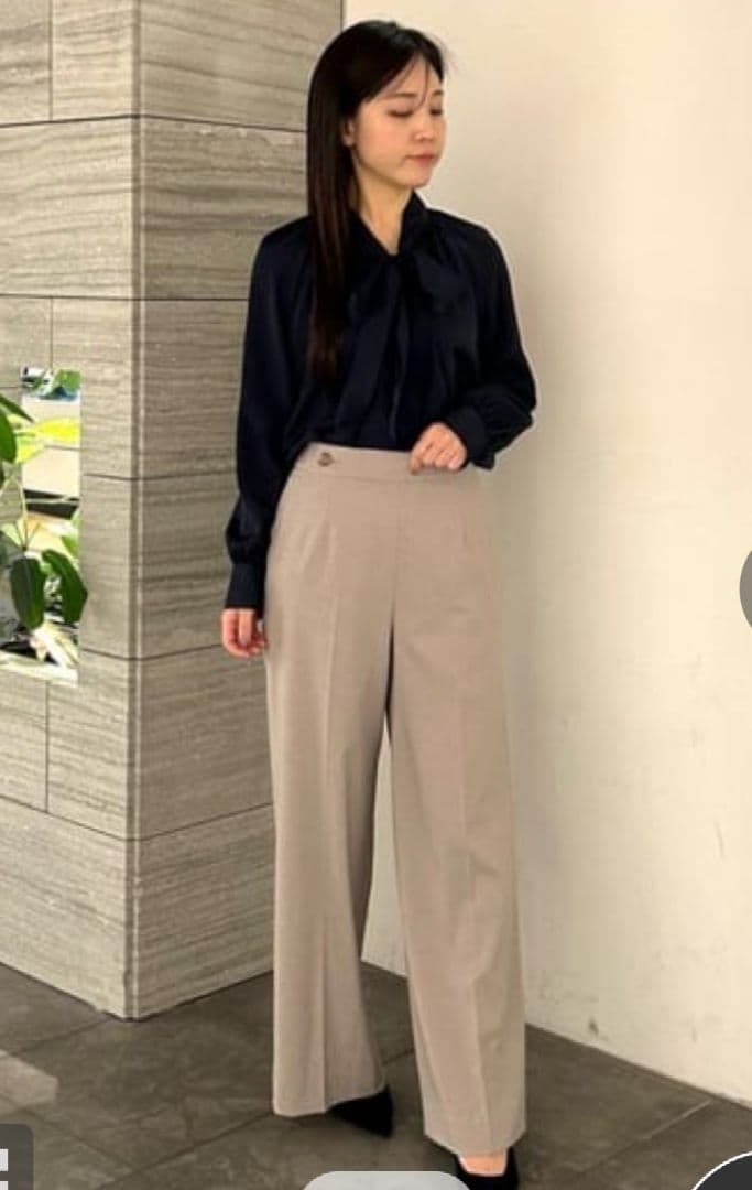 mi新品未使用タグ付きピンキーダイアンラグランボウタイブラウス