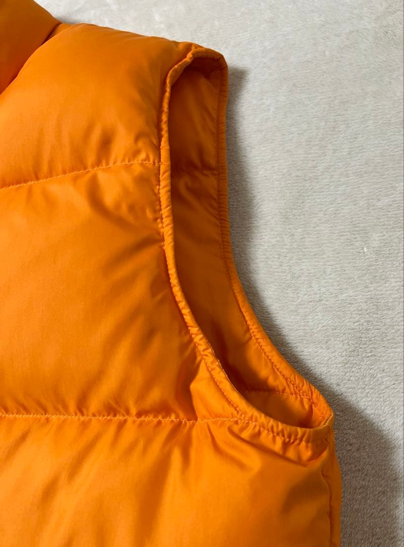 90s 人気のマンゴーオレンジ エルエルビーン ダウンベスト