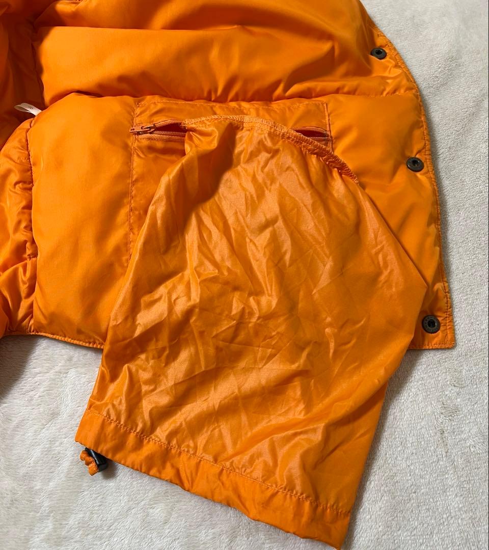 90s 人気のマンゴーオレンジ エルエルビーン ダウンベスト