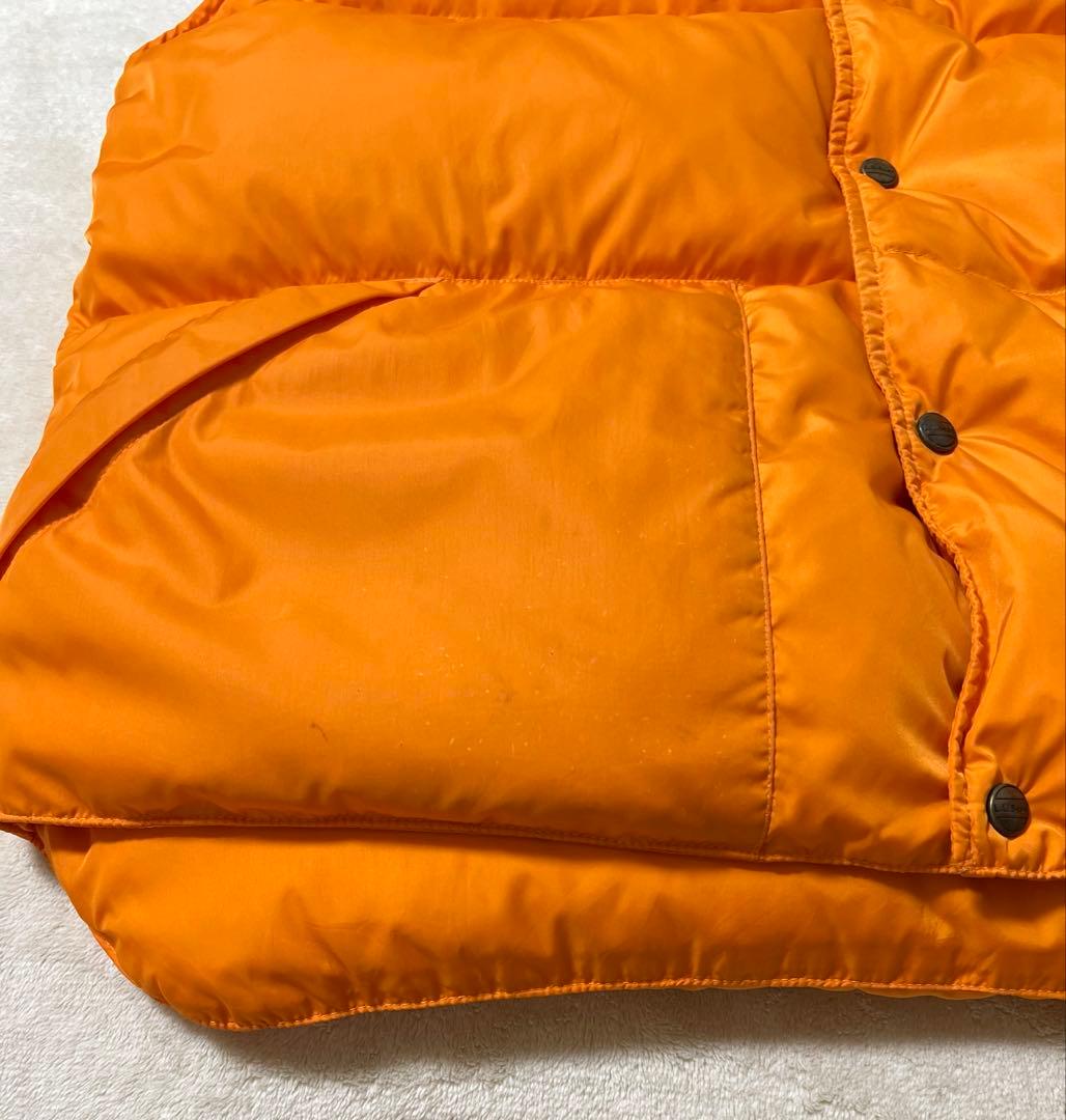 90s 人気のマンゴーオレンジ エルエルビーン ダウンベスト