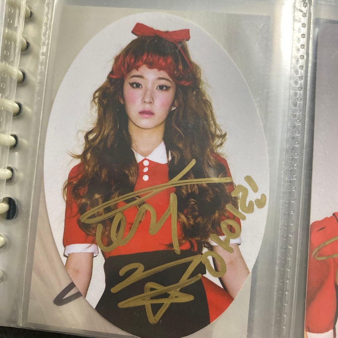 redvelvet アイリーン　サイン　直筆　ステッカー