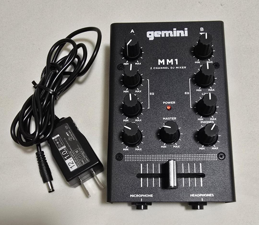 名機 GEMINI MM1 2チャンネル 手のひらサイズ アナログDJミキサー